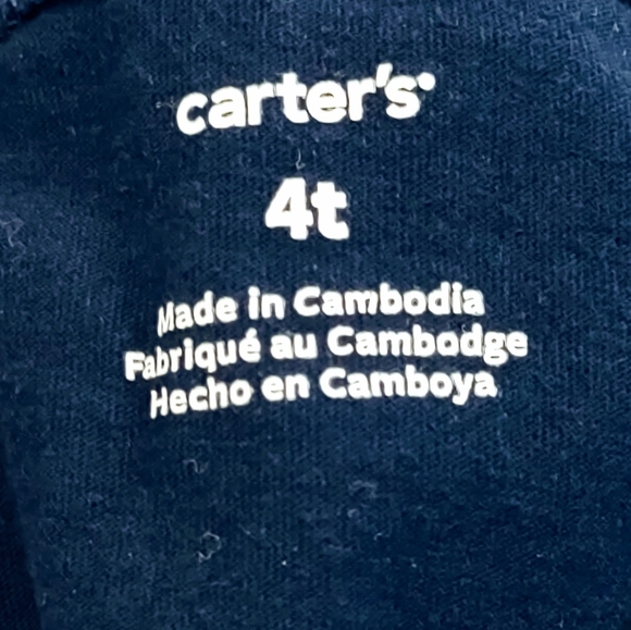 CARTER'S CHRISTMAS MERRY AND BRIGHT 100% COTTON UNISEX TOP SIZE 4T - Picture 3 of 5